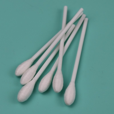 Applicateur de coton à tête ronde jetable de 9,6 mm avec poignée en plastique