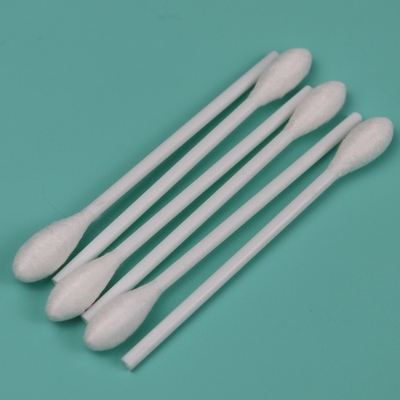 Applicateur de coton à tête ronde jetable de 9,6 mm avec poignée en plastique