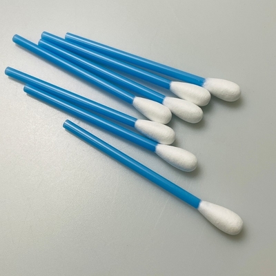 Écouvillons en coton bleu creux pour le nettoyage des instruments médicaux