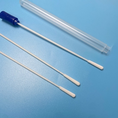 Écouvillon floqué en nylon stérile jetable 150mm pour milieu de transport viral