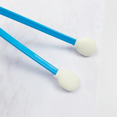 128 mm de long bleu Hanlde rond écouvillons en mousse écouvillons de tête d'imprimante de voiture écouvillon de poussière