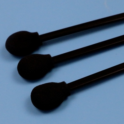 708 écouvillon rond sans lingot, écouvillon noir en mousse de salle blanche pour le nettoyage des voitures