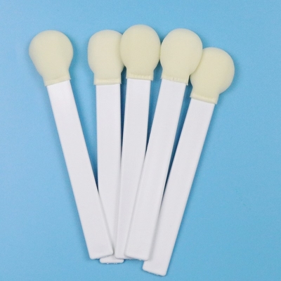 145 mm Bande blanche en PP 30 mm Grosse tête ronde Bande d'éponge en mousse médicale Swab applicateur