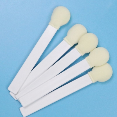 145 mm Bande blanche en PP 30 mm Grosse tête ronde Bande d'éponge en mousse médicale Swab applicateur