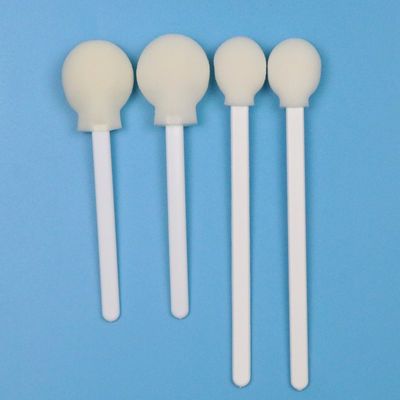 106 mm Bande blanche en PP jetable Bande d'éponge en lollipop Bande médicale en mousse ronde Applicateur de tamis pour la peau Antiseptique