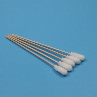 Applicateur de tampon en mousse médicale à bois jetable de 15 cm avec coton à l'intérieur