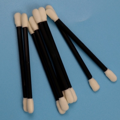Lint libre à double extrémité comprimé petit essuie-glace de salle blanche Essuie-glace en mousse de nettoyage de voiture avec poignée noire