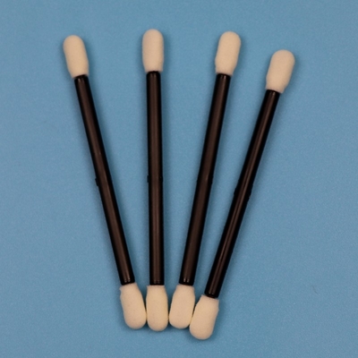 Lint libre à double extrémité comprimé petit essuie-glace de salle blanche Essuie-glace en mousse de nettoyage de voiture avec poignée noire