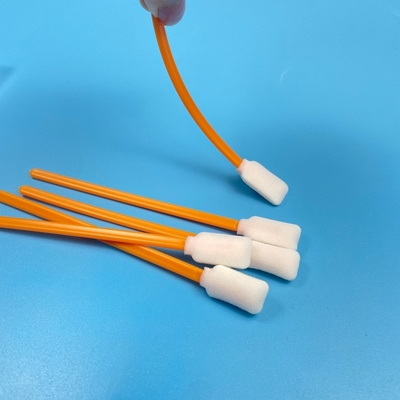 Des écouteurs de nettoyage de 5 pouces à usage multiple, des astuces en mousse orange rectangulaire, des poignées en PP durables, un design sans effusion.