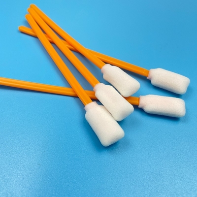 Des écouteurs de nettoyage de 5 pouces à usage multiple, des astuces en mousse orange rectangulaire, des poignées en PP durables, un design sans effusion.