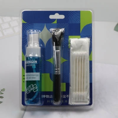 Kit de nettoyage d'ordinateur en coton-tige avec liquide
