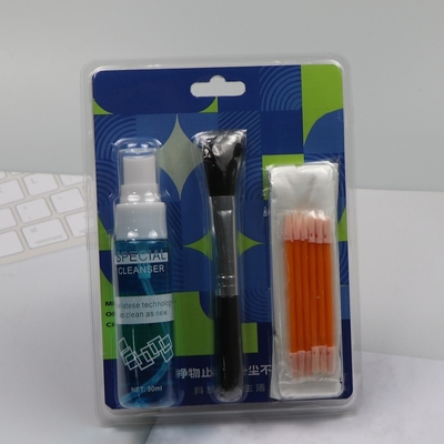 Kit de nettoyage d'ordinateur en coton-tige avec liquide