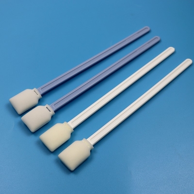 228 mm sans lingot blanc extra long manche rectangulaire écouvillon de salle blanche imprimante UV écouvillon en mousse de nettoyage