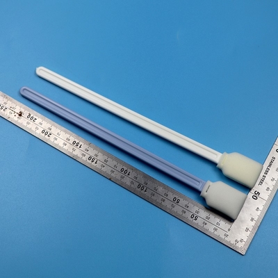228 mm sans lingot blanc extra long manche rectangulaire écouvillon de salle blanche imprimante UV écouvillon en mousse de nettoyage