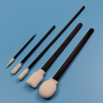 Portable Lint Free Sponge Swab détaillé Nettoyage de précision soins de soins en mousse avec poignée noire