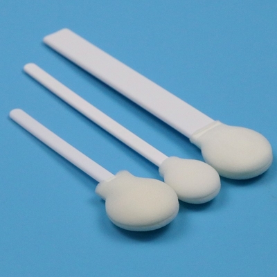 108 mm Bande blanche PP jetable 30 mm Grosse tête ronde Bande d'éponge médicale Circulaire Applicateur de tampon en mousse