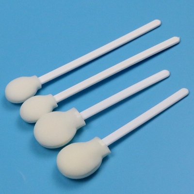 108 mm Bande blanche PP jetable 30 mm Grosse tête ronde Bande d'éponge médicale Circulaire Applicateur de tampon en mousse