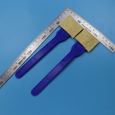 Bâtons à usage unique en PP écouvillons en mousse de cellulose échantillonnage de surface environnementale bâton d'éponge pour laboratoire