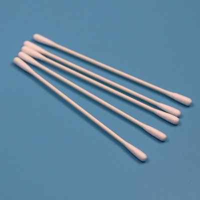 Un bâton de papier écologique de 3,2 mm, petits boutons ronds, toilette en coton à deux têtes