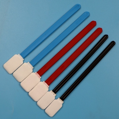 Tige en PP rouge sans peluche, éponge de détail en mousse, kit d'écouvillons de nettoyage de voiture en microfibre pour un nettoyage de précision