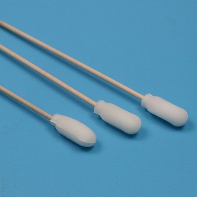 TX720 Applicateur de coton-tige en bois biodégradable avec éponge, mousse médicale et revêtement en coton