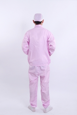 Collier anti-statique avec encoche sépare les haut de pantalon salle blanche approuvée pour les environnements contrôlés en blanc / bleu / rose / noir