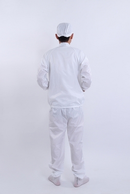 Ensemble uniforme col montant antistatique parfait pour les professionnels de l'électronique et de la pharmacie en environnements contrôlés