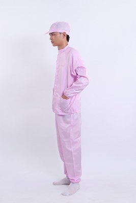 Ensemble uniforme col montant antistatique parfait pour les professionnels de l'électronique et de la pharmacie en environnements contrôlés