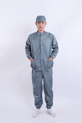 Ensemble uniforme col montant antistatique parfait pour les professionnels de l'électronique et de la pharmacie en environnements contrôlés