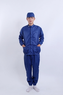 Ensemble uniforme col montant antistatique parfait pour les professionnels de l'électronique et de la pharmacie en environnements contrôlés