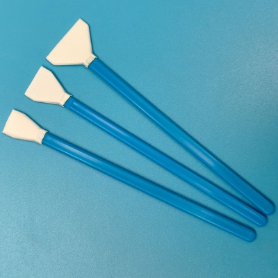 M4 / 3 écouvillon de nettoyage de capteur 12 mm en forme de V avec bâton PP bleu 10 pièces par boîte