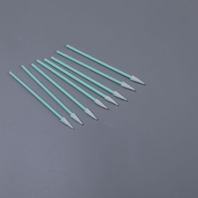 Swab en polyester à pointe acérée pour l'électronique Lentille optique PCB Nettoyage de la lacune du clavier Haute absorbance 75 mm