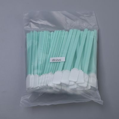 Écouvillon de nettoyage en Polyester double couche, tête rectangulaire plate 15mm, écouvillon de nettoyage électronique non pelucheux 125mm 100 pièces