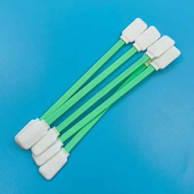 TX714 Écouvillon carré plat antistatique sans peluche en polyester pour le nettoyage de surface, écouvillon pour salle blanche avec deux têtes