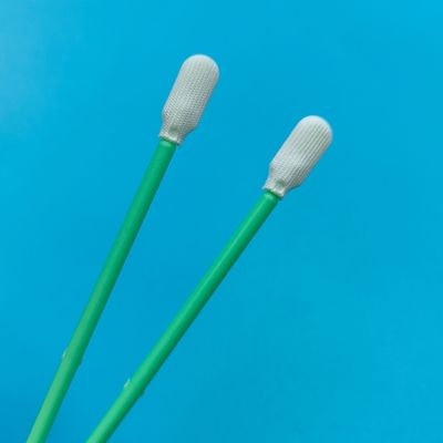 Tête de pagaie sans lingot ESD écouvillon de salle blanche nettoyage optique écouvillon en polyester à double tête