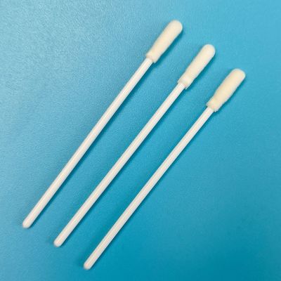 Tige PP 8cm, bout mousse rond, écouvillon de prélèvement de surface, écouvillon de collecte d'échantillons pour le contrôle environnemental, pour l'alimentaire