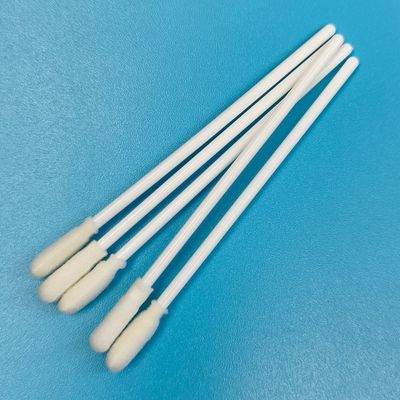 Tige PP 8cm, bout mousse rond, écouvillon de prélèvement de surface, écouvillon de collecte d'échantillons pour le contrôle environnemental, pour l'alimentaire