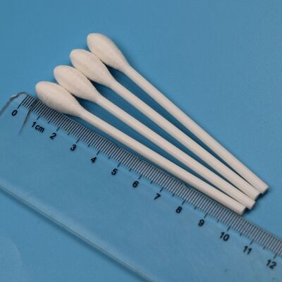 Bâtonnets ouatés médicaux Qtips avec tête ronde large en PP rigide de 100 mm pour laboratoire