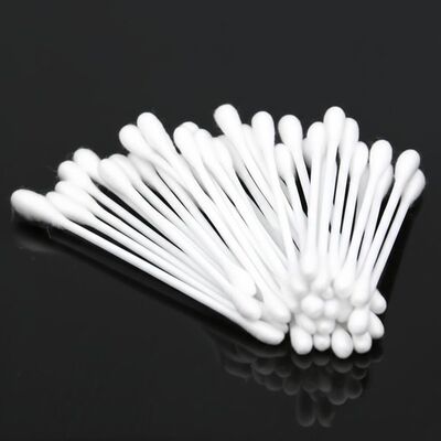 Bâtonnets ouatés médicaux Qtips avec tête ronde large en PP rigide de 100 mm pour laboratoire