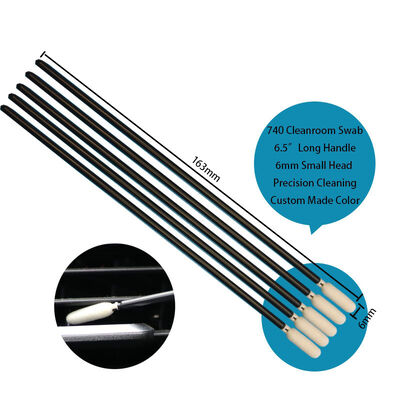 TX740 non pelucheux 6.5 "Extra Long poignée éponge de précision détaillant écouvillon imprimante nettoyage écouvillon en mousse pour le nettoyage de voiture