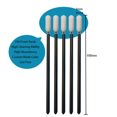 TX746 non pelucheux poignée noire écouvillon de nettoyage automobile éponge détaillant écouvillon écouvillon en mousse de précision pour le nettoyage de voiture