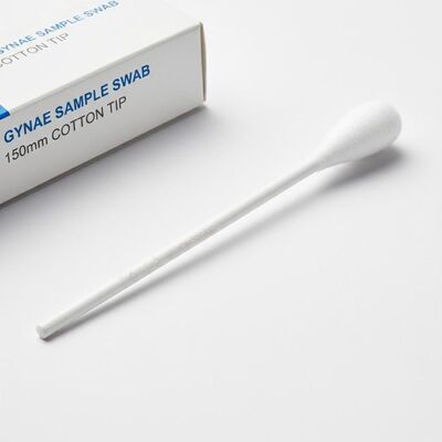 Gynaecological Specimen Collection Swab: Cotton Tip for Vaginal & Cervical Sampling Total Length 150mm