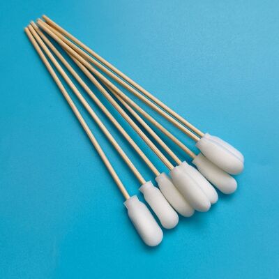 720 bâton en bois biodégradable couverture en mousse coton-tige pour salle blanche applicateur de mousse avec bâton en bois