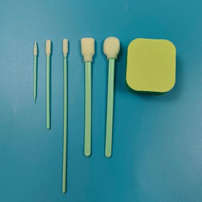 Kit d'écouvillons de détail de micro-éponge à poignée verte Portable Kit d'écouvillons de nettoyage de précision Kit de nettoyage de voiture