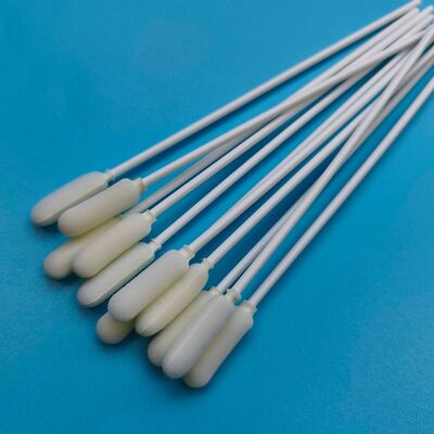 14cm Disposable Long PP Stick Big Foam Tip Oral Swab Sterile Specimen Collection Swab Flu Test Sampling Swab
