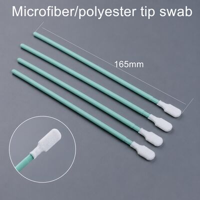 TX761 Swab en polyester de salle blanche avec pointe sans lingots et poignée de PP durable pour le nettoyage des PCB et des lentilles optiques 6,6 pouces 100pcs