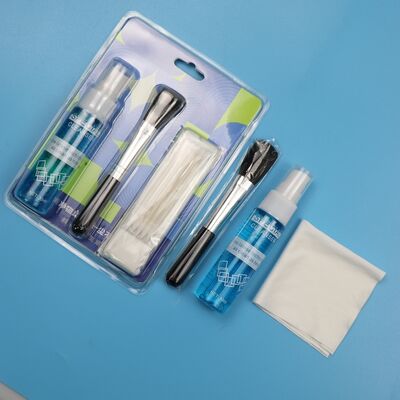 Nettoyeur d'écran 4 en 1 Portable Nettoyeur de lentilles Nettoyeur en microfibre Essuie-glaces à brosse souple Kit de nettoyage d'écran Kit de nettoyage de lentilles Kit de nettoyage d'ordinateur portable Kit de nettoyage