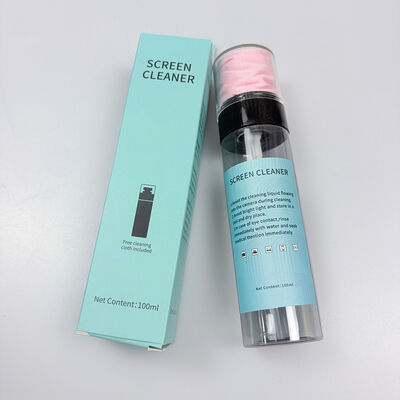 Spray de nettoyage d'écran avec lingettes en microfibre - sans danger pour les lentilles et les appareils électroniques dans les tailles 30/60/80/100/120mL