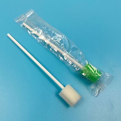 Bâton en PP emballé individuellement, pointe en mousse, tampon de nettoyage de la bouche, éponge de qualité médicale, tampon de soins bucco-dentaires, tampon en mousse d'hygiène
