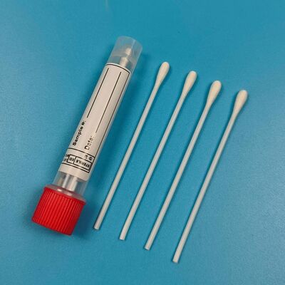 Écouvillon buccal stérile en Dacron, bâton PS de 9cm, Test de grippe, prélèvement d'échantillons, écouvillon d'échantillonnage de Surface pour la surveillance de l'environnement